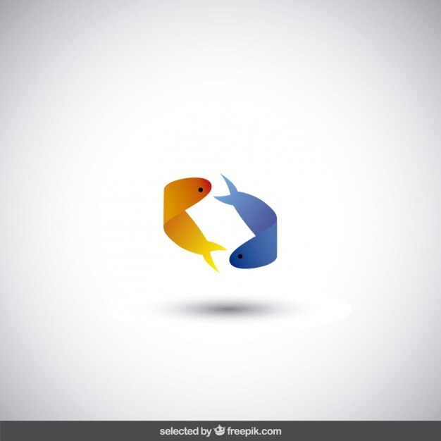 Logotipo con dos peces