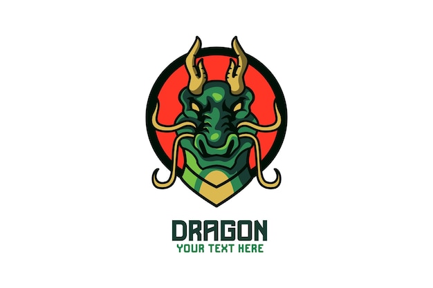 Logotipo de Dragon Mascot