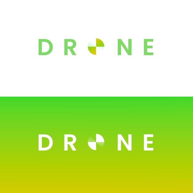 Logotipo de drone degradado