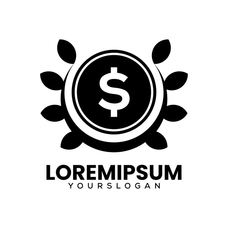 Vector gratuito logotipo de educación en busca de diseño vectorial de dinero