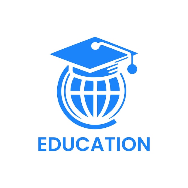 El logotipo de la educación vectorial