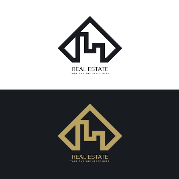 Vector gratuito logotipo elegante de inmobiliaria