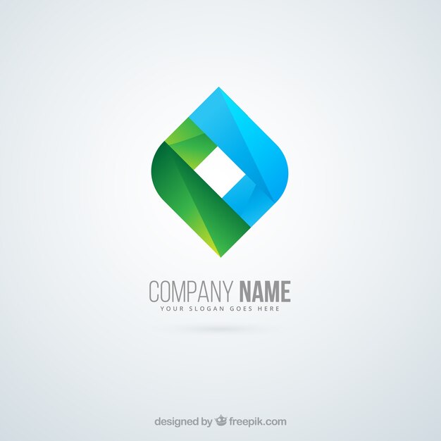 Logotipo de la empresa en estilo abstracto