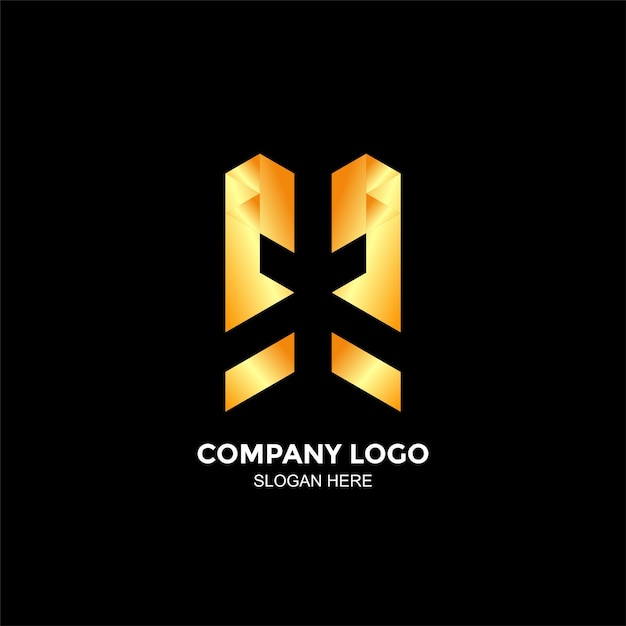 Vector gratuito un logotipo de empresa con una letra a y b