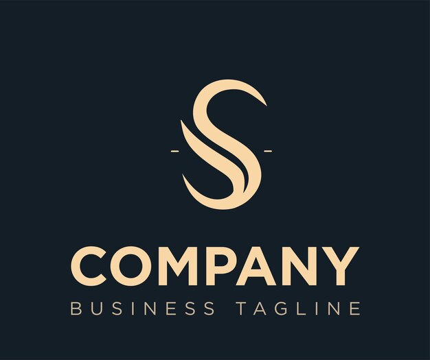 Logotipo de la empresa S Identidad de marca Diseño de logotipo vectorial corporativo