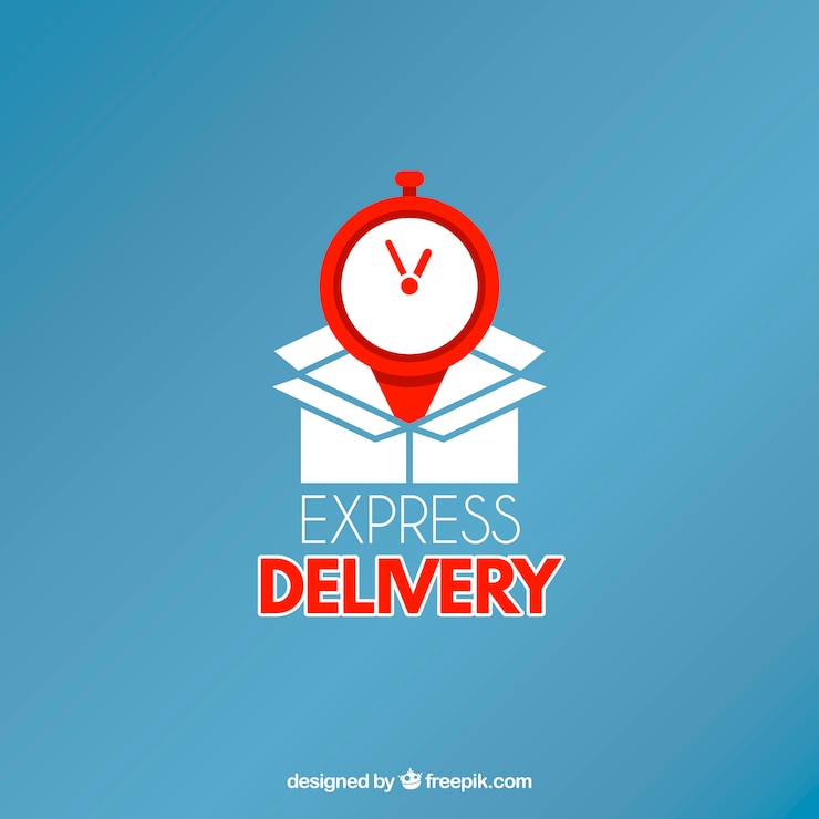 Vector gratuito logotipo de entrega para compañías
