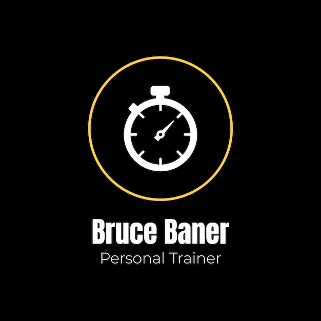 Logotipo de entrenador personal simple