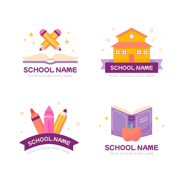 Logotipo de la escuela primaria degradado