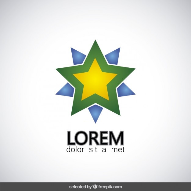 Vector gratuito logotipo de estrella