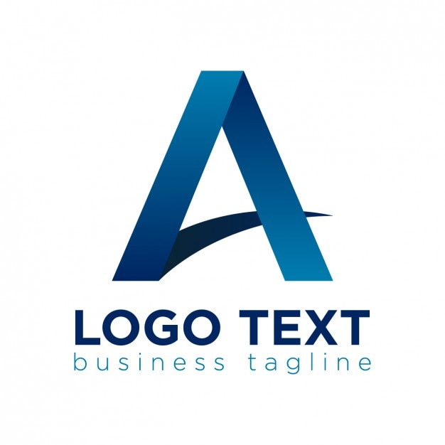 Vector gratuito logotipo en forma de letra