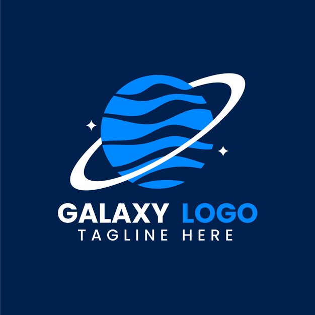 Logotipo de galaxia dibujado a mano