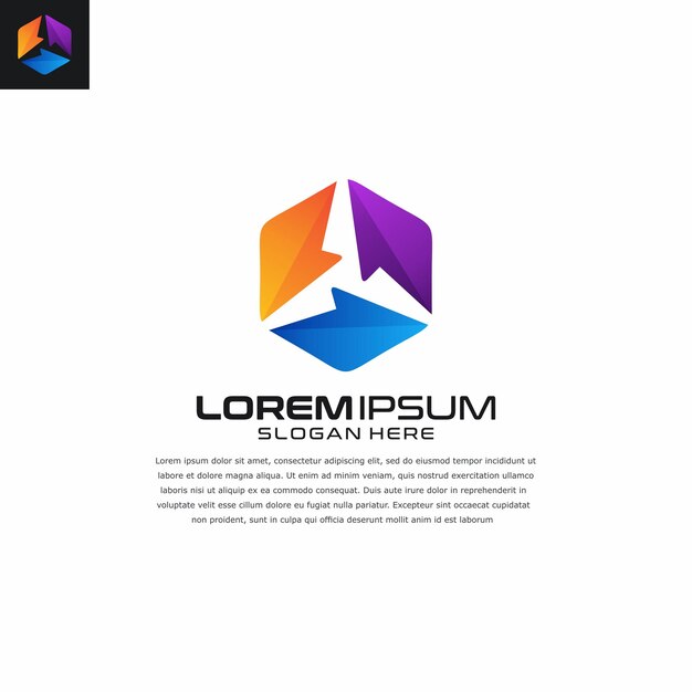 Logotipo de Geometrik colorfuel
