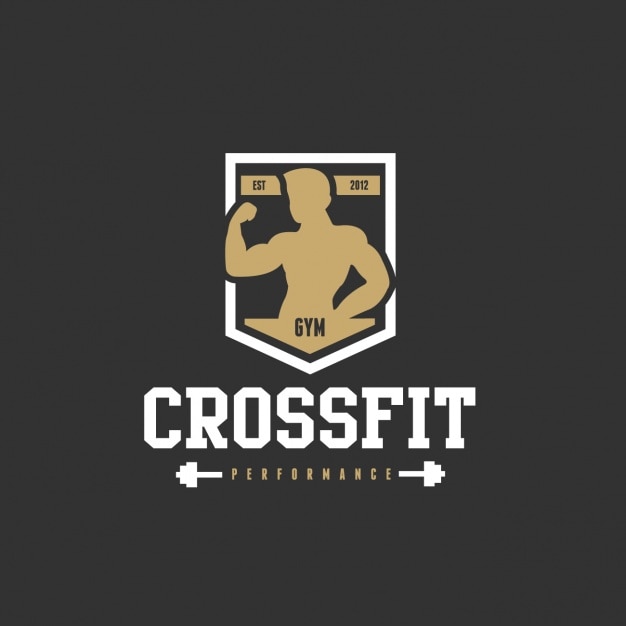Vector gratuito logotipo para un gimnasio 