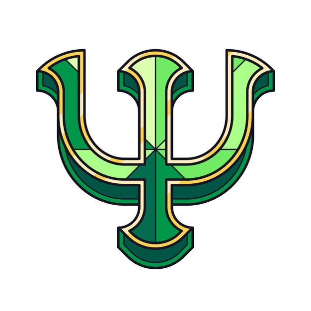 Logotipo del icono de psicología dibujado a mano