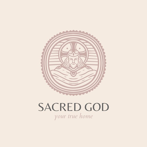 Logotipo de la iglesia dibujado a mano