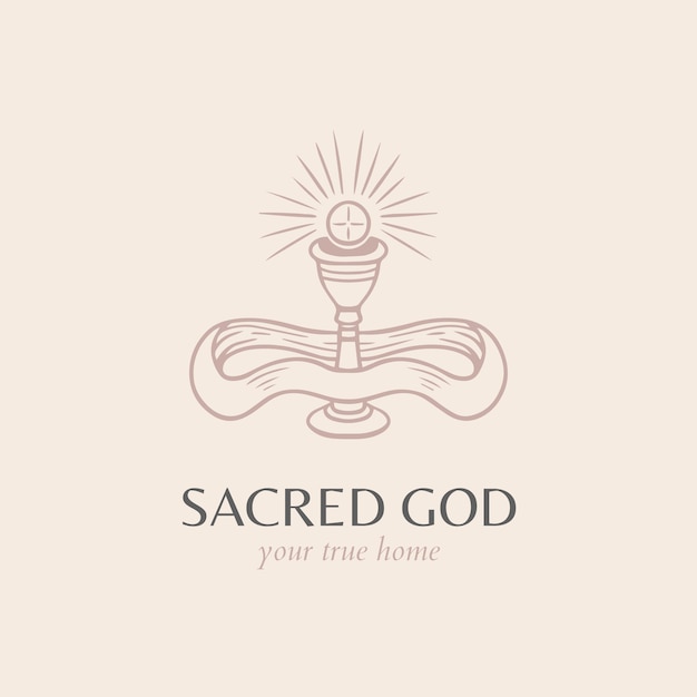 Logotipo de la iglesia dibujado a mano