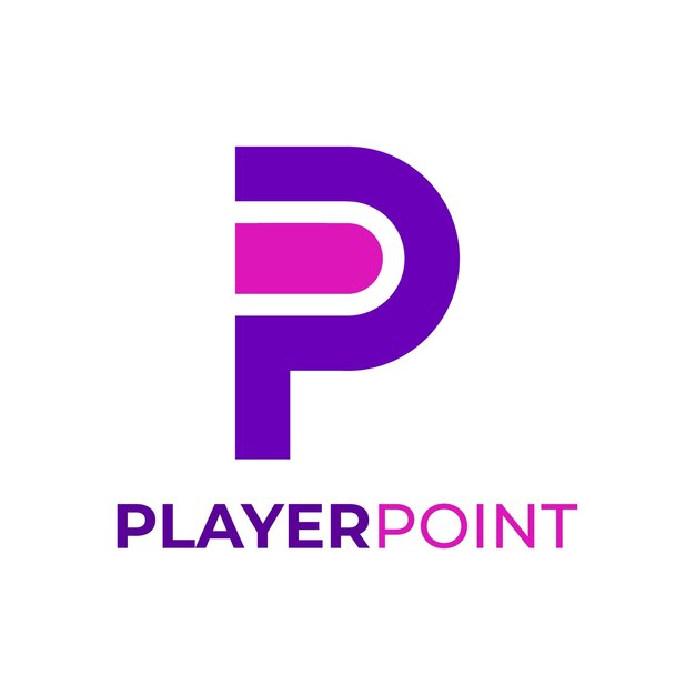Logotipo inicial de la letra P
