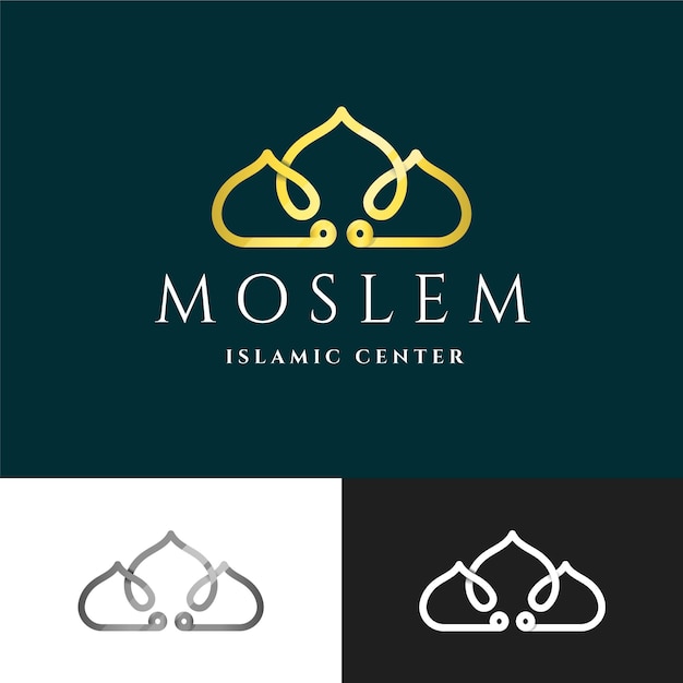Logotipo islámico en dos colores.