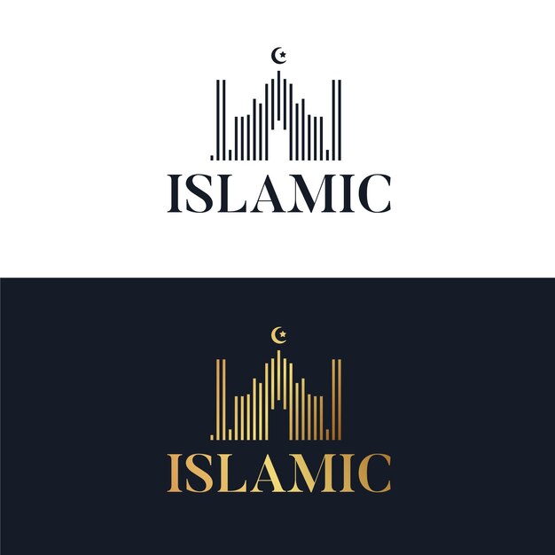Logotipo islámico en dos colores