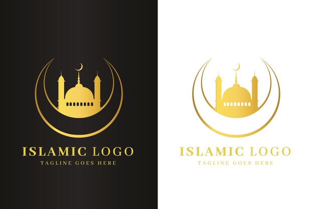 Logotipo islámico en dos colores.