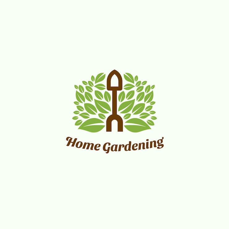 Logotipo de jardinería casera