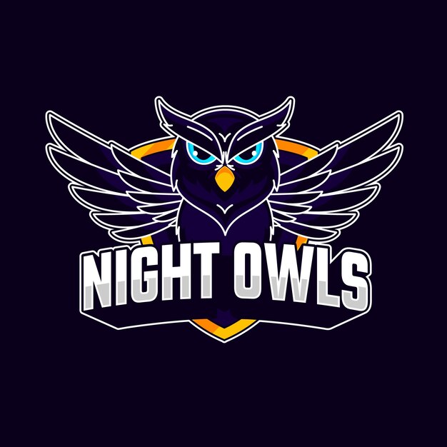 Logotipo de juegos de diseño plano