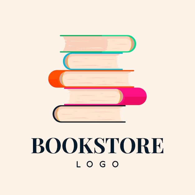 Logotipo de librería dibujado a mano