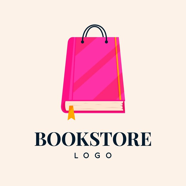 Logotipo de librería dibujado a mano