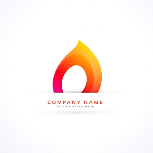 Logotipo con una llama