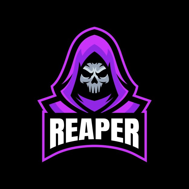 El logotipo de la mascota de Reaper Skull