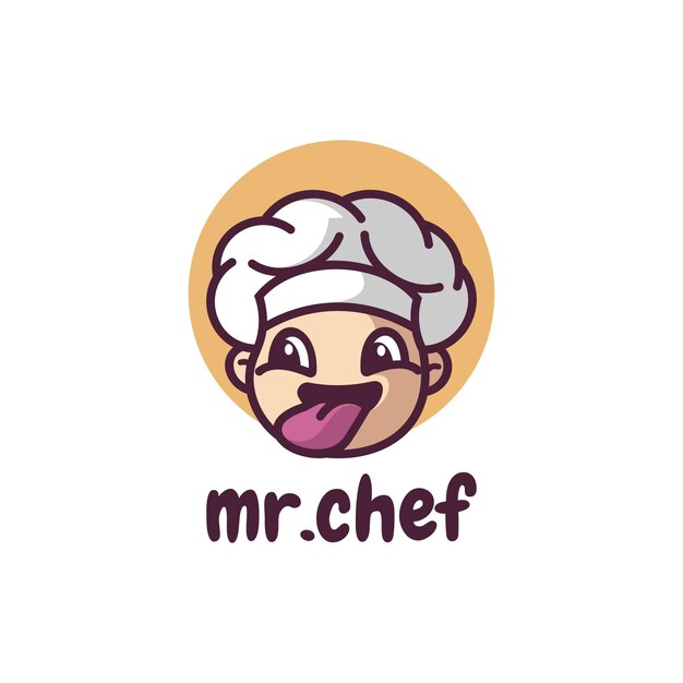 El logotipo de la mascota del Sr. Chef