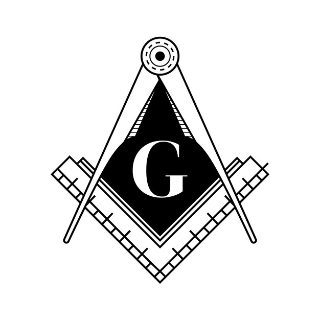 Logotipo de mason de diseño plano