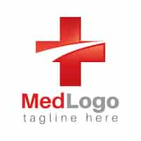 Vector gratuito logotipo de médicos, cruz roja