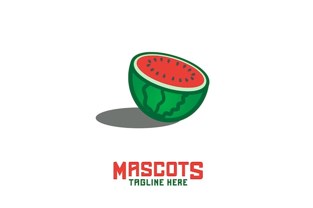 Logotipo moderno de melón de agua