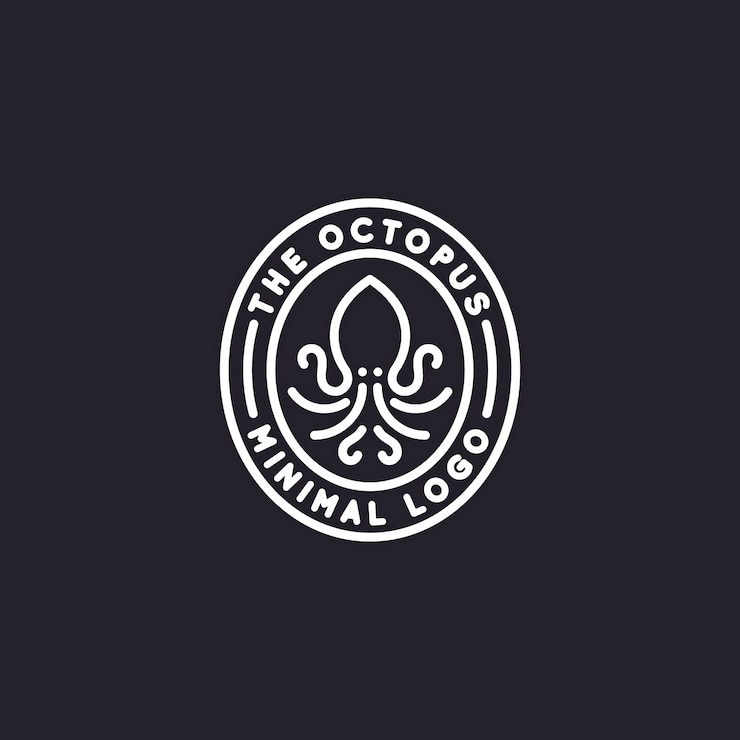 Vector gratuito logotipo de octopus