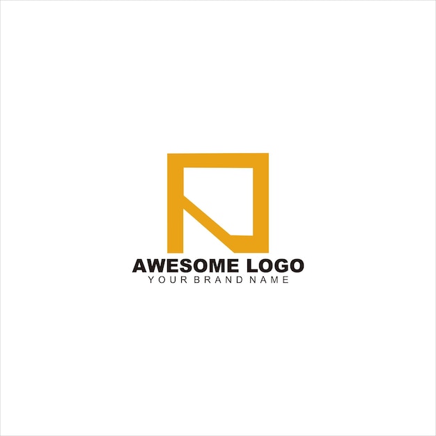 logotipo de p inicial vector moderno