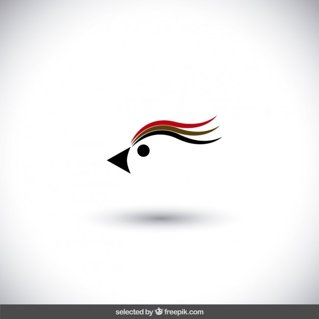 Vector gratuito logotipo de pájaro abstracto