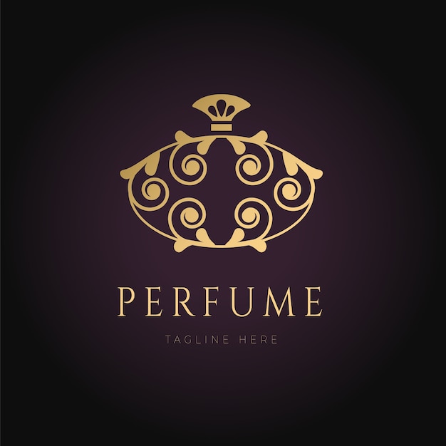 Vector gratuito logotipo de perfume de lujo