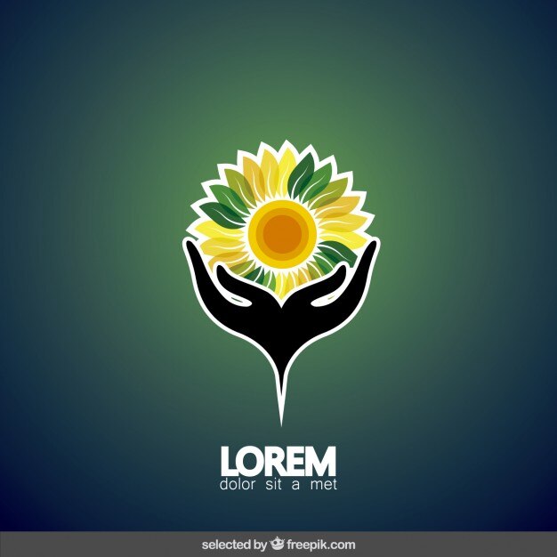 Vector gratuito logotipo de proteger la naturaleza