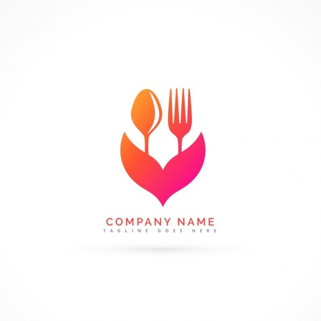 Vector gratuito logotipo para un restaurante ecológico
