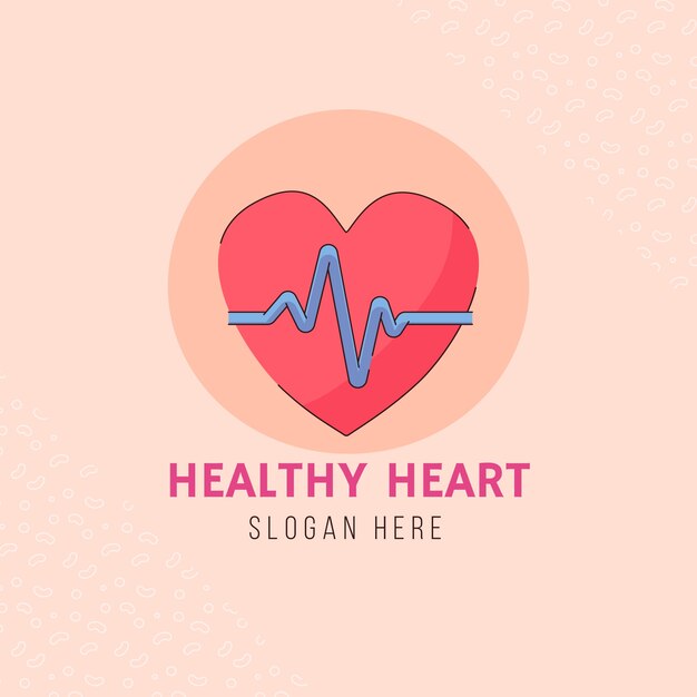 Logotipo de salud dibujado a mano
