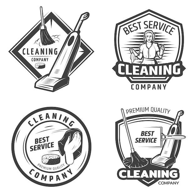 Logotipo de saneamiento vintage