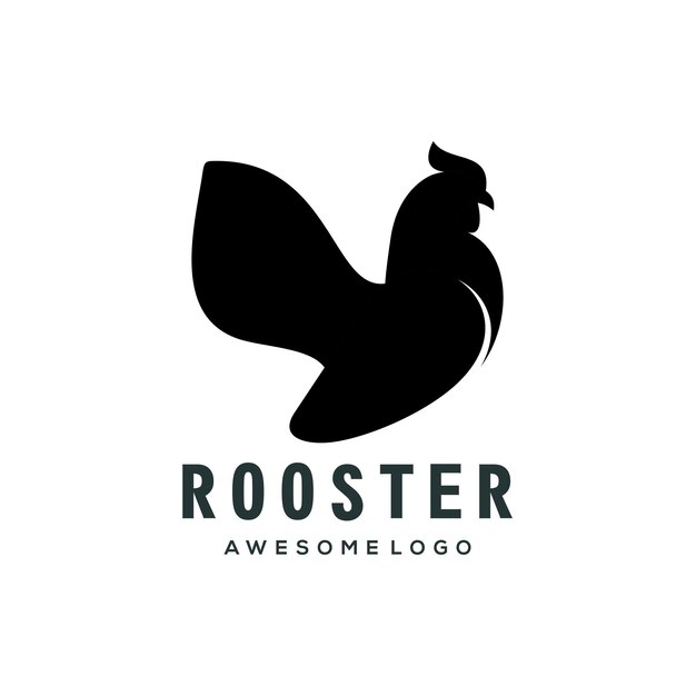 logotipo de la silueta del gallo