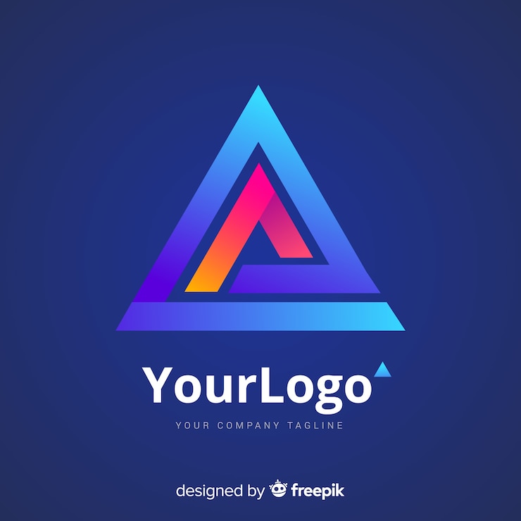 Vector gratuito logotipo de tecnología de degradado