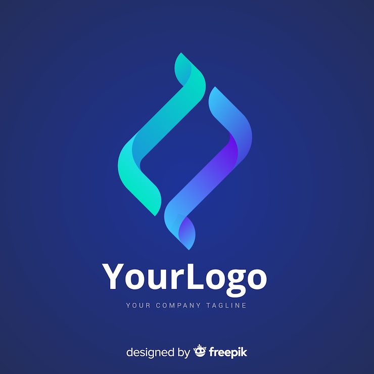 Vector gratuito logotipo de tecnología de degradado