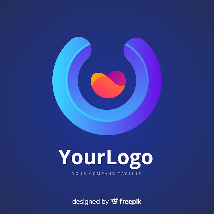 Vector gratuito logotipo de tecnología de degradado