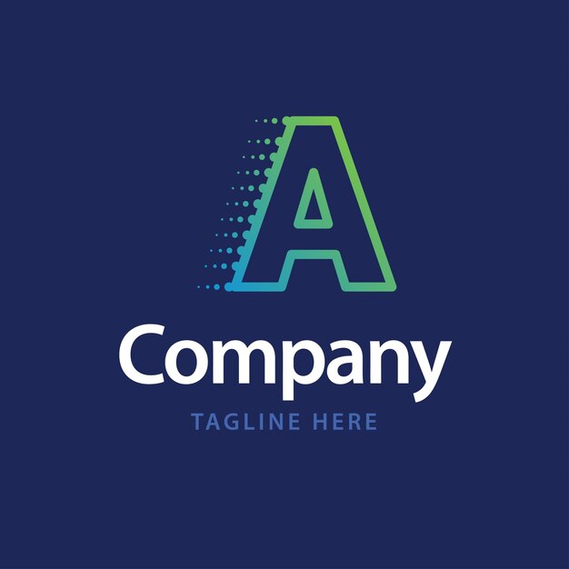Un logotipo de tecnología Diseño de identidad de marca comercial Ilustración vectorial