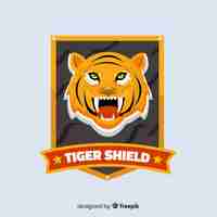 Vector gratuito logotipo de tigre