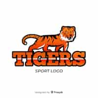 Vector gratuito logotipo de tigre