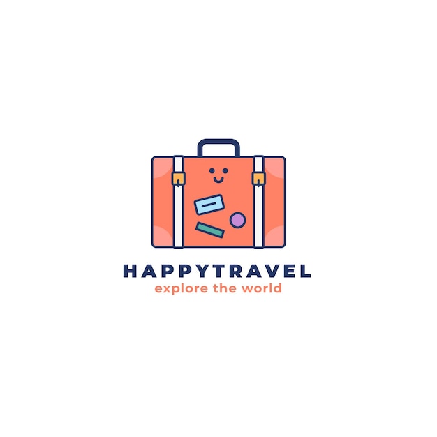 Logotipo de viaje detallado